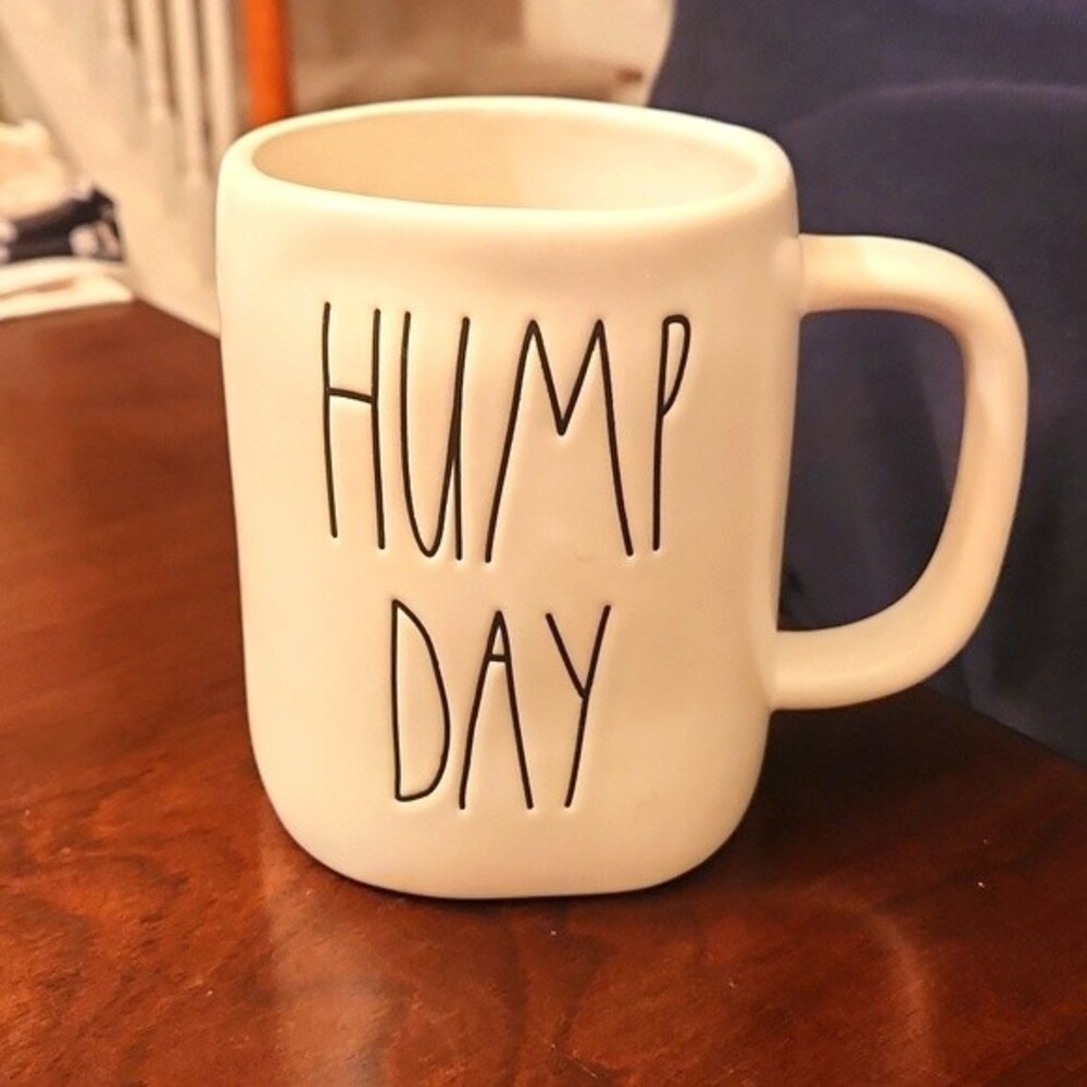 Rae Dunn "Hump Day" Mug